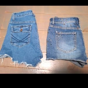 Women's jean shorts denim bundle size 8 medium